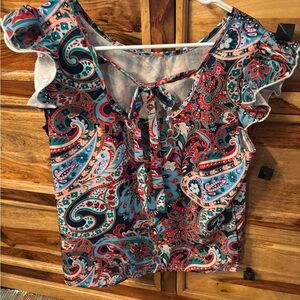SHEIN Multicolor Paisley Blouse